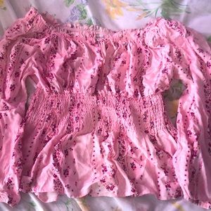 Floral off the shoulder top